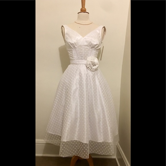 Stop Staring Dresses & Skirts - NWT STOP STARING Ablaze With Beauty Dress (WHITE)
